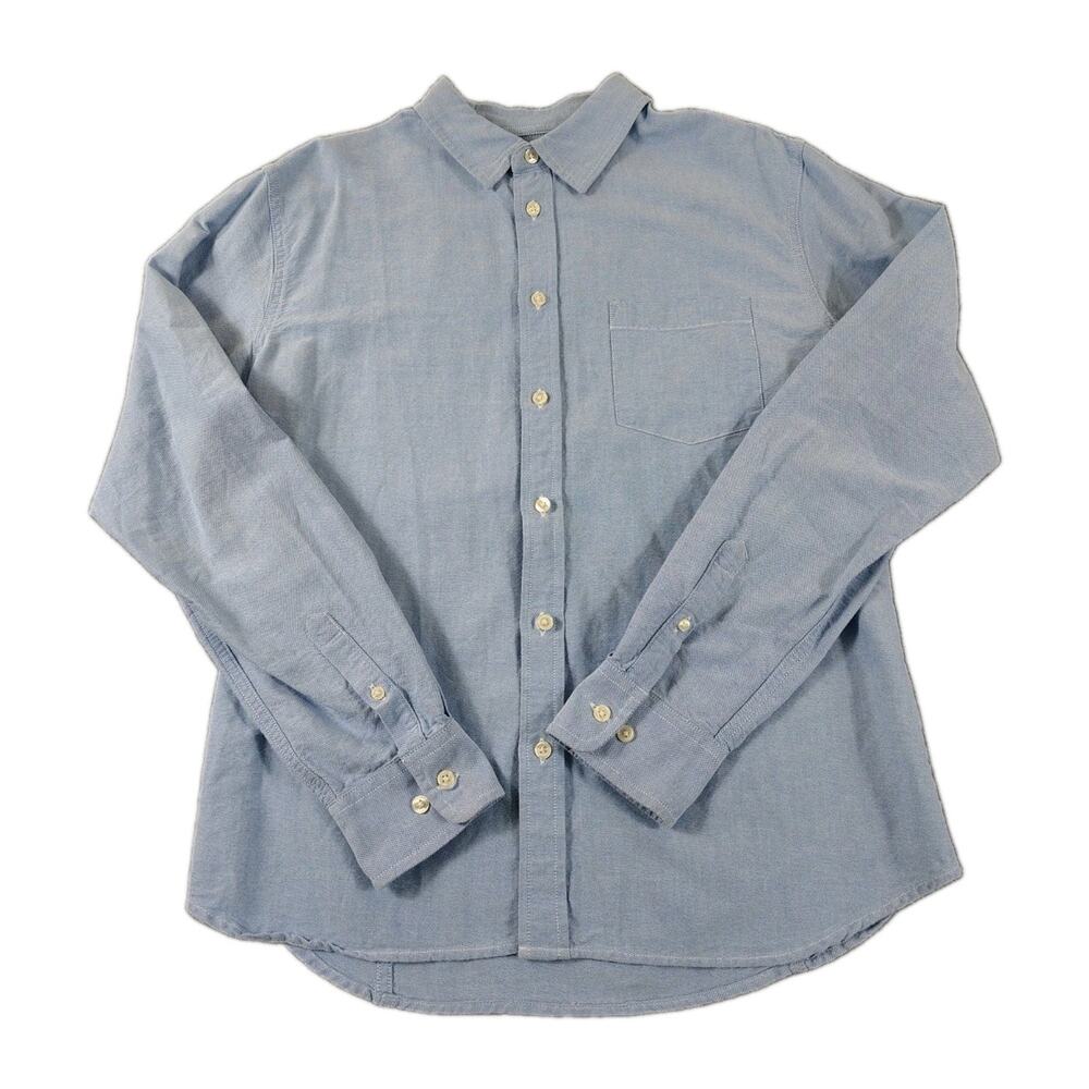 Corridor X Canoe Club Boulder Men's M Blue Oxford Button Down LS Casual SS20 EUC